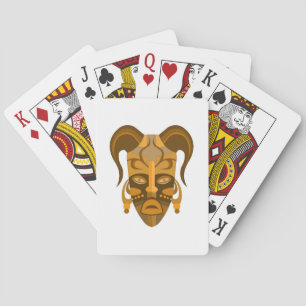 Klassieke afspeelkaarten met masker pokerkaarten