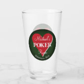 Klassieke afspeelkaarten, porseleinkast, hart glas (Achterkant)