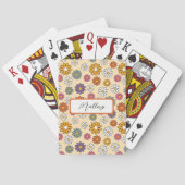 Klassieke afspeelkaarten van aangepaste Retro Flow Pokerkaarten (Achterkant)