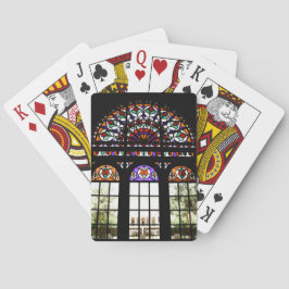 Klassieke afspeelkaarten voor kleurrijk Glas in lo Pokerkaarten