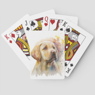 Klassieke afspeelkaarten voor labradors pokerkaarten