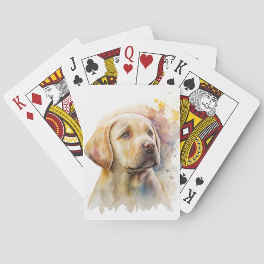 Klassieke afspeelkaarten voor labradors pokerkaarten (Achterkant)