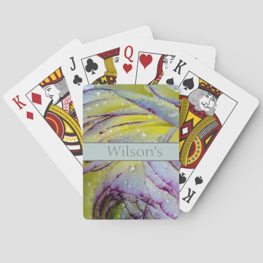 Klassieke afspeelkaarten voor roos en Regen Pokerkaarten (Achterkant)