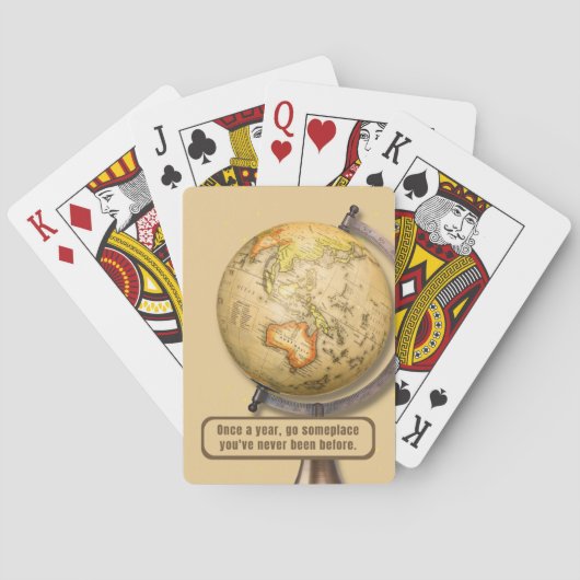 Klassieke afspeelkaarten voor virtueel reisontwerp pokerkaarten (Achterkant)