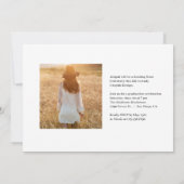 Klassieke Afstudeerder Editable Color Afstuderen I Kaart (Achterkant)