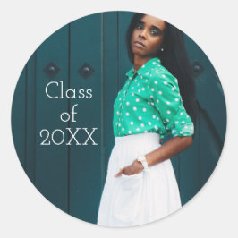 Klassieke Afstuderen envelopverzegeling | Klasse 2 Ronde Sticker