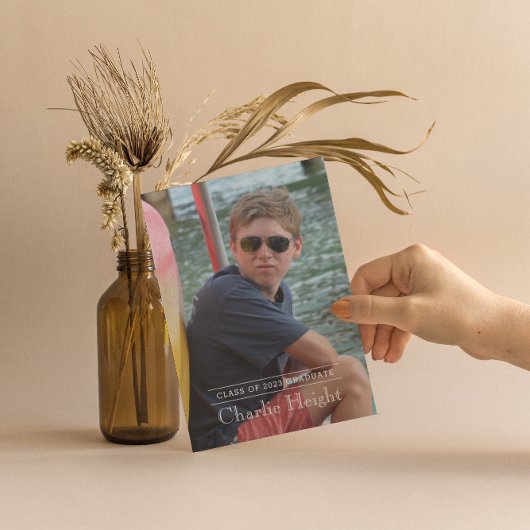 Klassieke Afstuderen foto-aankondiging Aankondiging