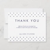 Klassieke Afstuderen foto Dank je wel briefkaart (Achterkant)