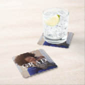 Klassieke Afstuderen Foto en Naam Kartonnen Onderzetters (Insitu)