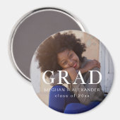 Klassieke Afstuderen Foto en Naam Magneet (Voorkant / Achterkant)