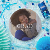 Klassieke Afstuderen Foto en Naam Papieren Bordje (Feest)