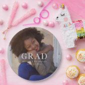 Klassieke Afstuderen Foto en Naam Papieren Bordje (Feest)