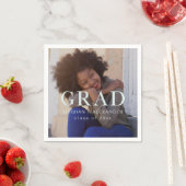 Klassieke Afstuderen Foto en Naam Servet (Insitu)