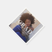 Klassieke Afstuderen Foto en Naam Servet (Hoek)