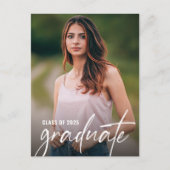 Klassieke Afstuderen fotoklasse van 2025 Custom Uitnodiging Briefkaart (Voorkant)