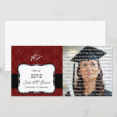 Klassieke Afstuderen Foto's Aankondiging (Voorkant / Achterkant)