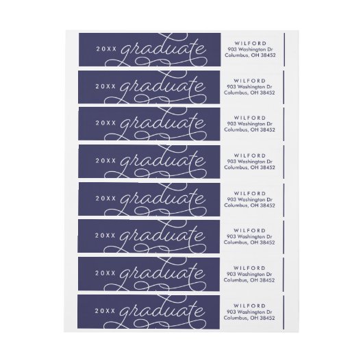 Klassieke Afstuderen omslag rond het Adres van de  (Vel)