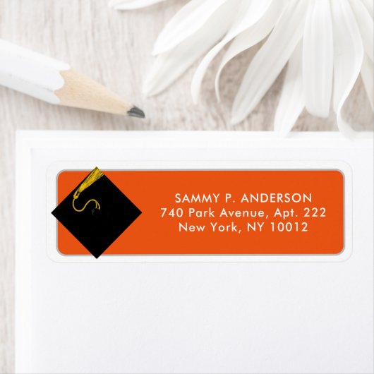 Klassieke Afstuderen Return Address Labels (Insitu)