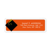 Klassieke Afstuderen Return Address Labels (Voorkant)