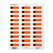 Klassieke Afstuderen Return Address Labels (Full Sheet)