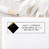 Klassieke Afstuderen Return Address Labels (Insitu)