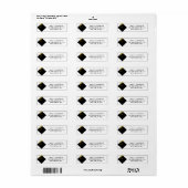 Klassieke Afstuderen Return Address Labels (Full Sheet)