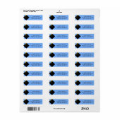 Klassieke Afstuderen Return Address Labels (Full Sheet)