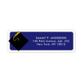 Klassieke Afstuderen Return Address Labels (Voorkant)
