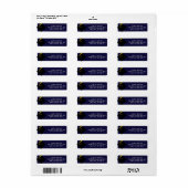 Klassieke Afstuderen Return Address Labels (Full Sheet)