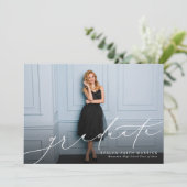 Klassieke afstuderen van de manuscriptfoto (Staand voorkant)