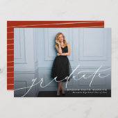 Klassieke afstuderen van de manuscriptfoto (Voorkant / Achterkant)