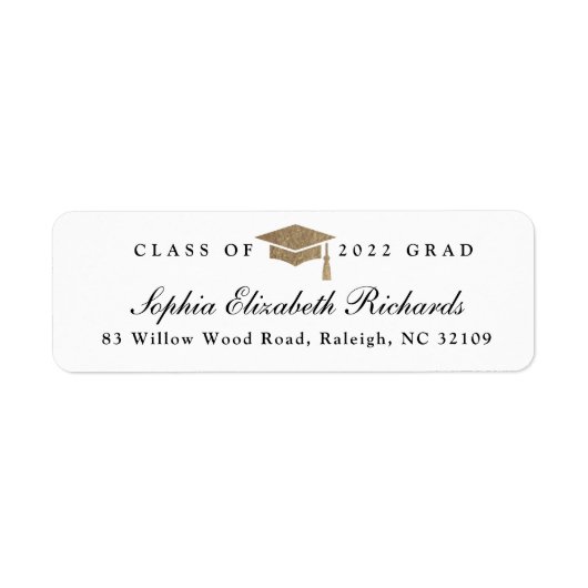 Klassieke Afstuderen van het Manuscript het Etiket (Voorkant)