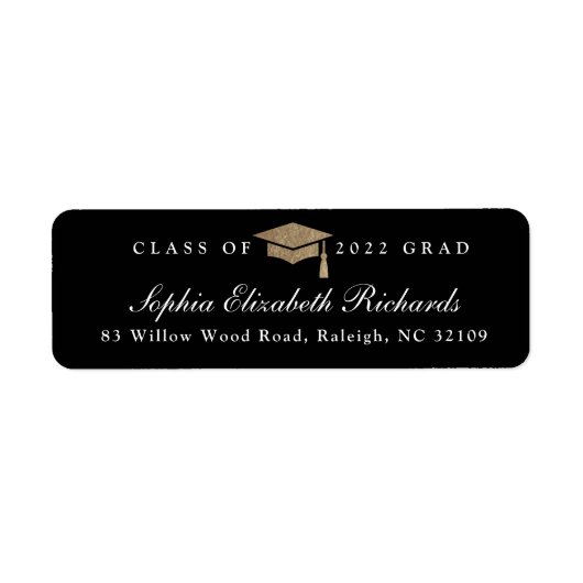 Klassieke Afstuderen van het Manuscript het Etiket (Voorkant)