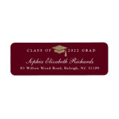 Klassieke Afstuderen van het Manuscript het Etiket (Voorkant)