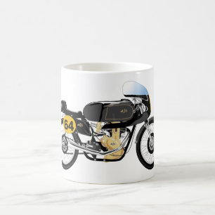 Klassieke AJS 7R-mok motorfiets Koffiemok