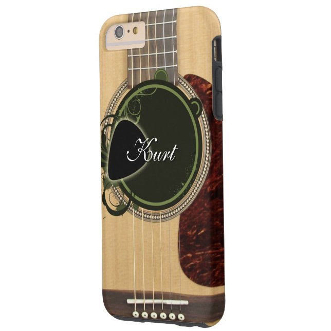 Klassieke akoestische gitaar met aangepaste monogr Case-Mate iPhone case (Achterkant Links)