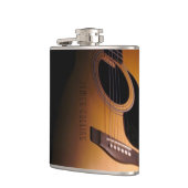 Klassieke akoestische gitaargepersonaliseerde liqu heupfles (Links)