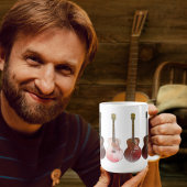 Klassieke akoestische gitaren  Rustisch Instrument Koffiemok