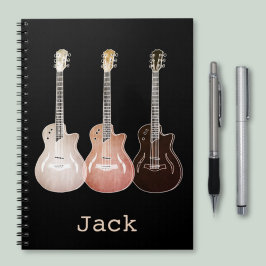 Klassieke Akoestische Gitaren Vintage Kunst Naam J Notitieboek