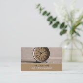 Klassieke alarmklok, Horoloog Visitekaartje (Staand voorkant)