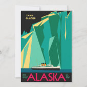 Klassieke Alaska Reisposter Kunst, Taku Gletsjer (Voorkant)