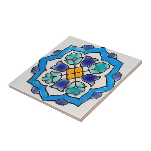 Klassieke alhambrategels tegeltje (Zijkant)