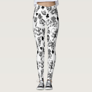 Klassieke Alice avonturen in wonderland-personages Leggings