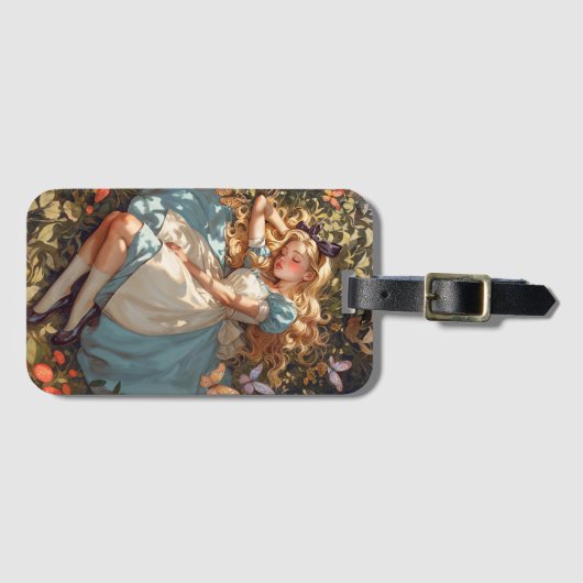 Klassieke Alice droomt van Wonderland Bagagelabel (Voorkant (horizontaal))