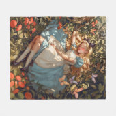 Klassieke Alice droomt van Wonderland Fleece Deken (Voorkant (Horizontaal))