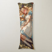 Klassieke Alice droomt van Wonderland Lichaamskussen (Voorkant Verticaal)