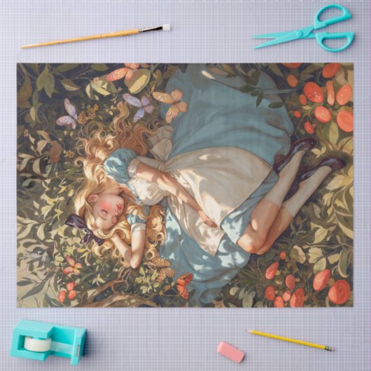 Klassieke Alice droomt van Wonderland Tissuepapier (Craft)