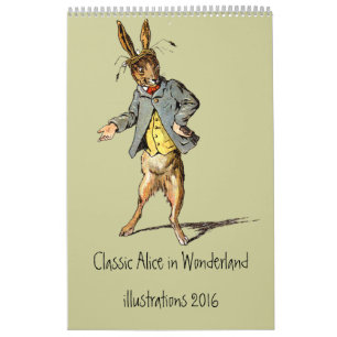Klassieke Alice in Wonderland Agenda 2012 Kalender