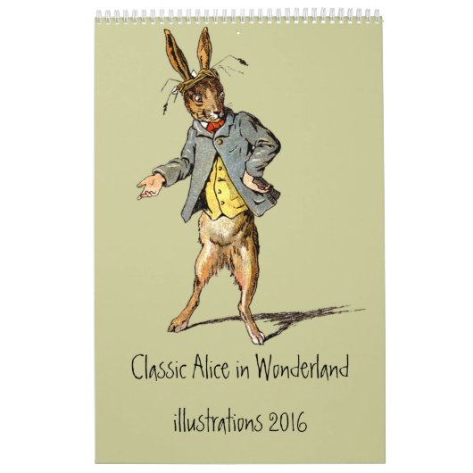 Klassieke Alice in Wonderland Agenda 2012 Kalender (Hoes)