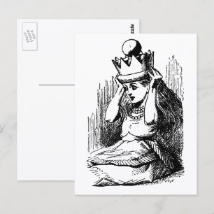 Klassieke Alice in Wonderland, Alice met kroon van Briefkaart